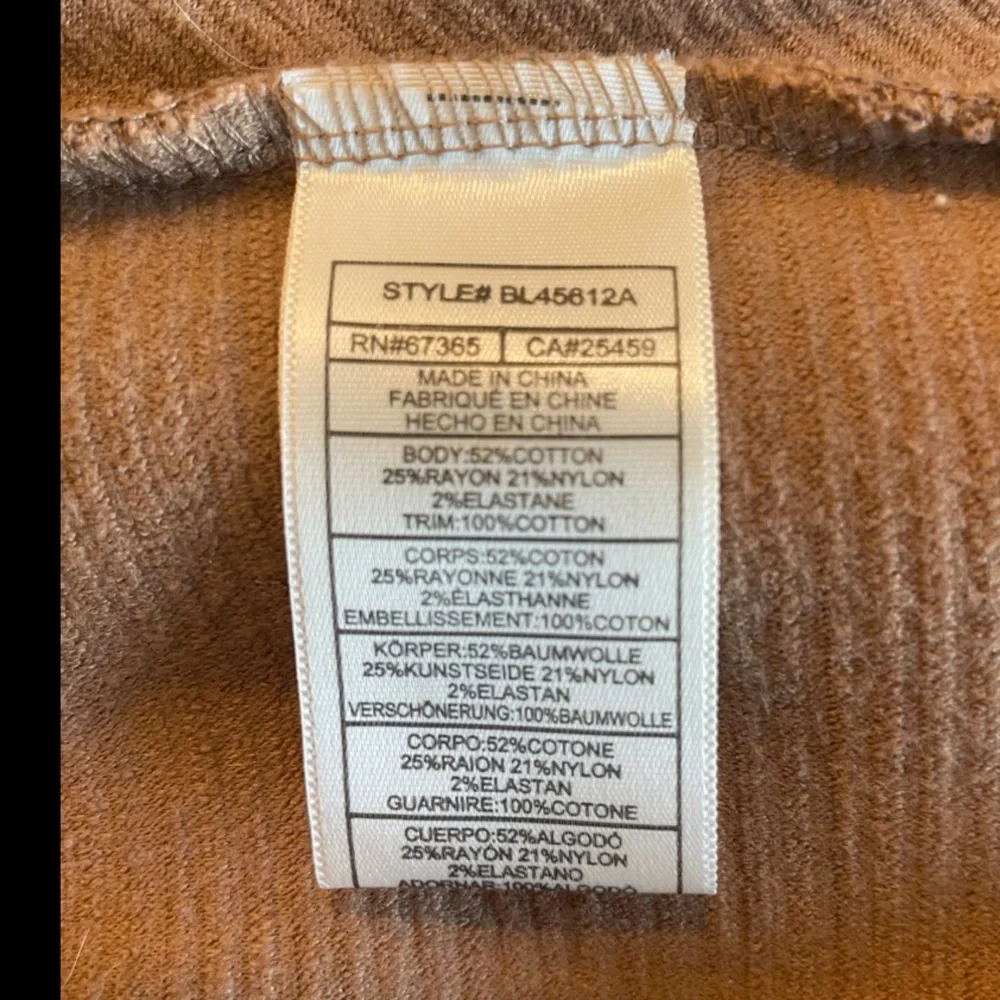 Anthropologie BB Dakota Camel Ribbed Knit Corset Style Top NWT! - Picture 9 of 10